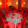 red spandex chair covers